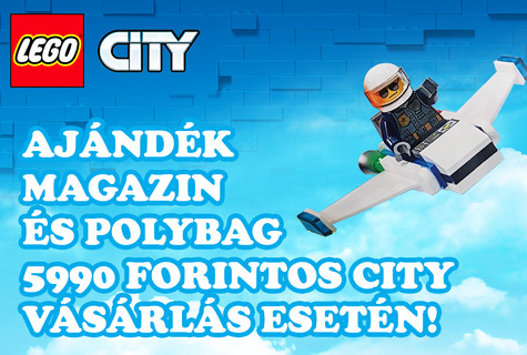 5990 Ft feletti CITY készletekhez ajándék polybag + magazin