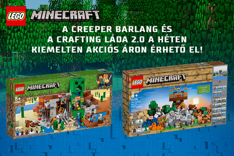 A Creeper Barlang és a Crafting Láda 2.0 most kiemelt akcióban!