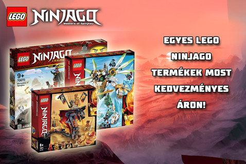 LEGO NINJAGO termékek most kiemelt kedvezménnyel!