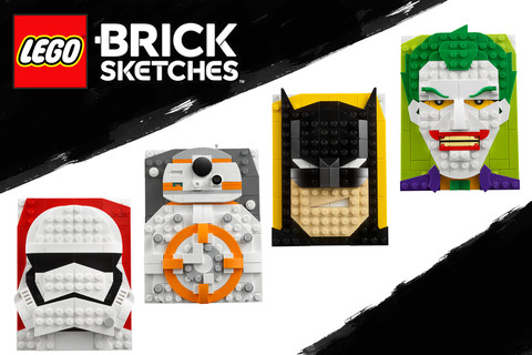 Megérkezett a LEGO® Kockavázlatok™, egyedi, építhető illusztrációk, ikonikus karakterekkel!