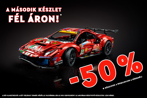 Jármű akció a Kockashopban: a második termék fél áron!