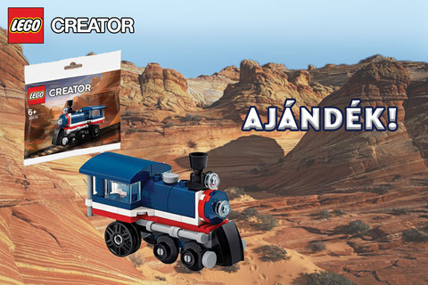 Ajándék LEGO® Creator - Mozdony polybag járhat vásárlásod mellé!