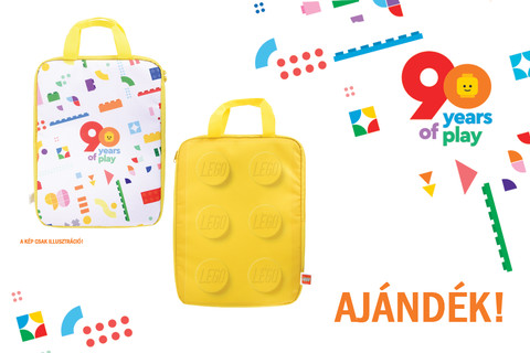 90 éves a LEGO®: ajándék laptop táska járhat vásárlásod mellé!