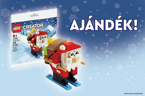 Ajándék LEGO® Síelő mikulás polybag járhat vásárlásod mellé!