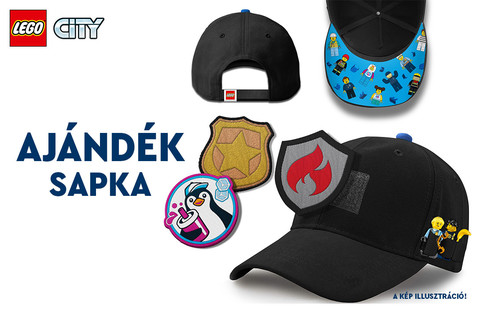 Most ajándék LEGO® City baseball sapka járhat vásárlásod mellé! 