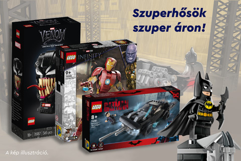 Szuperhősök szuper árakon a Kockashopban!