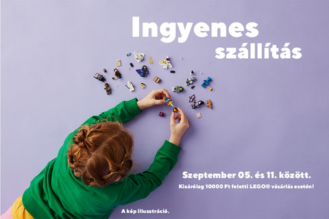 Ingyenes szállítás 10000 Ft felett szeptember 05. és 11. között!