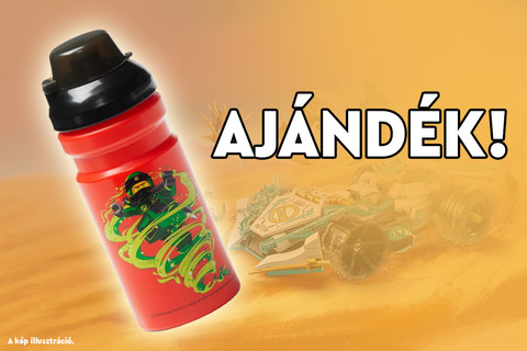 Ajándék LEGO® NINJAGO® vizes palack járhat vásárlásod mellé!
