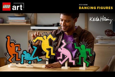 LEGO® Art: Keith Haring – Táncoló figurák – Ikonikus művészet kockákból