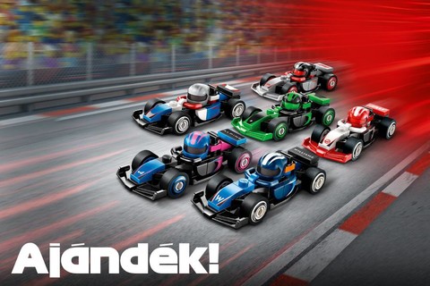 LEGO® vásárlásod mellé ajándék LEGO® F1-es versenyautó járhat!