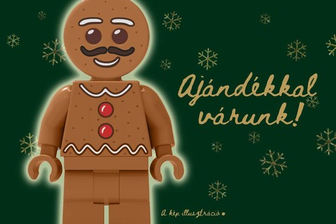 Édes ünnepi ajándék vár rád – szerezd meg a LEGO® Világítós Mézeskalács-figura kulcstartót!
