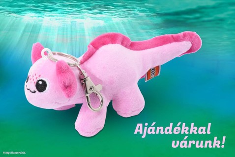 LEGO® vásárlásod mellé ajándék LEGO® Axolotl plüss táskadísz járhat február 16-tól
