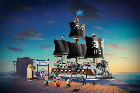 LEGO® ONE PIECE Garp tengeri csatahajója – Indulj kalandra a Grand Line világában!