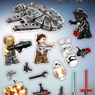 Star Wars ajándék matrica szett