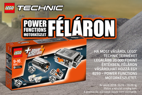Technic akció 2018.10.15-től! Motorkészlet féláron!