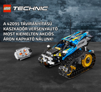 A héten a 42095 - Távirányítású kaszkadőr versenyautó kiemelten akciós áron kapható!