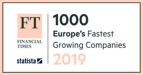 Cégünk a Financial Times 1000 Leggyorsabban Növekvő Európai Cég listáján!