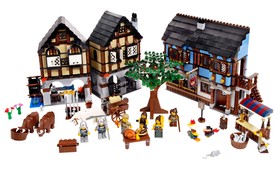 Castle Medieval Market Village