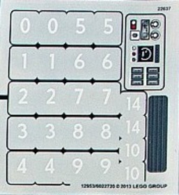 A 10233-as készlet matricája