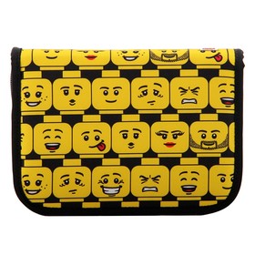 LEGO minifigura fejes tolltartó tartalommal