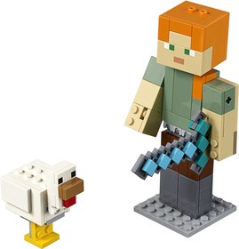 Minecraft BigFig Alex csirkével