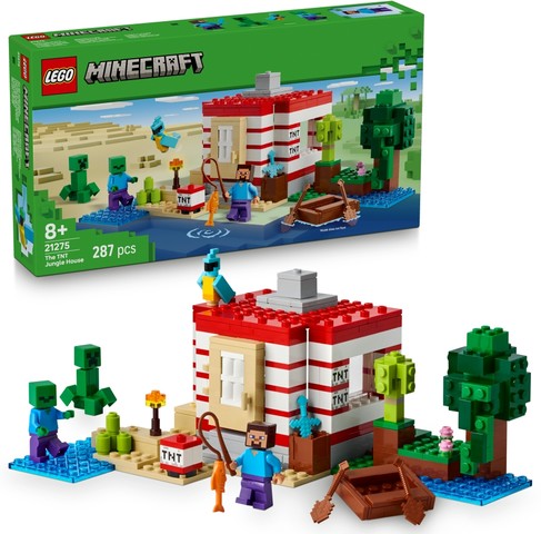 LEGO® Minecraft™ 21275 - Dinamitház a dzsungelben