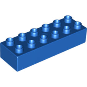 Kék DUPLO 2x6 elem