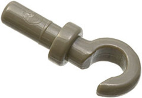 Sötétszürke Minifigura Kéz - Kampó