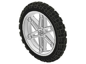 61.6mm x 13.6mm motorkerékpár abroncs, fekete gumival