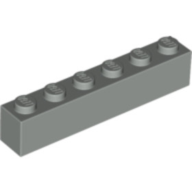 Világosszürke 1x6 Kocka