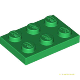 Zöld 2X3 Lapos Elem