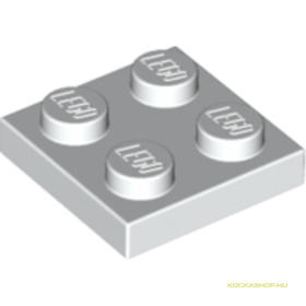 Fehér 2X2 Lapos Elem