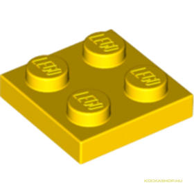 Sárga 2X2 Lapos Elem