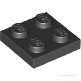 Fekete 2X2 Lapos Elem
