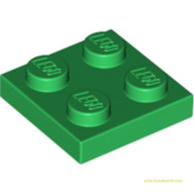 Zöld 2X2 Lapos Elem
