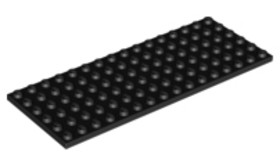 Fekete 6x16 lap