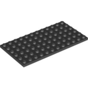 Fekete 6x12 Lapos Elem