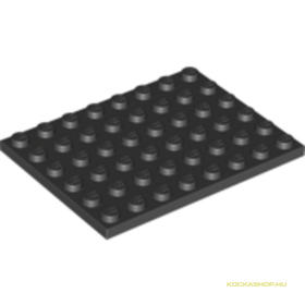 Fekete 6X8 Lapos Elem