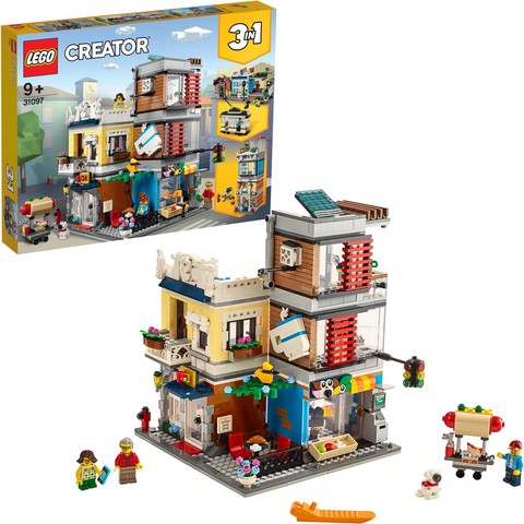 LEGO® Creator 3in1 31097 - Városi kisállat kereskedés és kávézó