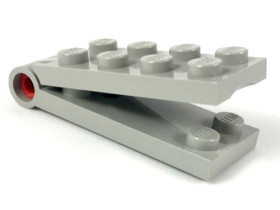 Világosszürke 2x4 Lapos Zsanér