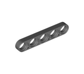 Sötétkékesszürke 1x5 Technic Elem