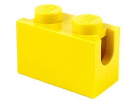 Sárga 1x2 Módosított Elem Markolókarhoz 