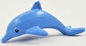 Középkék Delfin figura