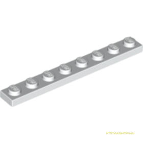 Fehér 1X8 Lapos Elem