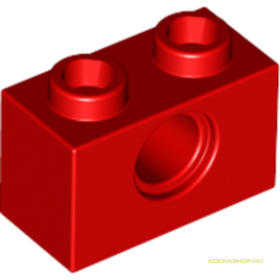 Piros Technic 1X2 Elem, Lyukkal (használt)