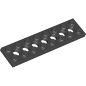 Fekete 2X8 Technic Elem 7 Lyukkal 