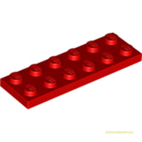 Piros 2X6 Lapos Elem