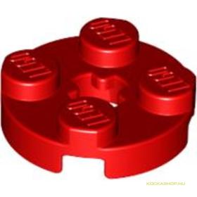 Piros 2X2 Lapos Kerek Elem