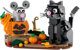 Halloweeni macska és egér