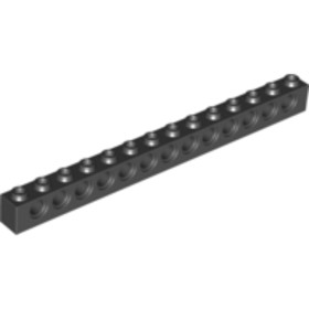 Fekete 1x14 Technic elem